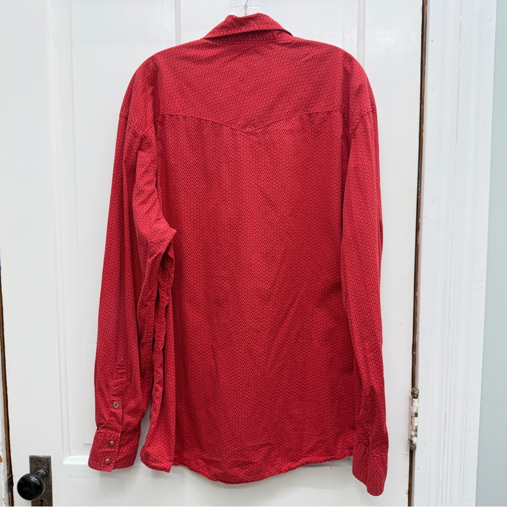 Cinch Modern fit western‎ long sleeve pearl snap button down shirt men's xl - Picture 5 of 6